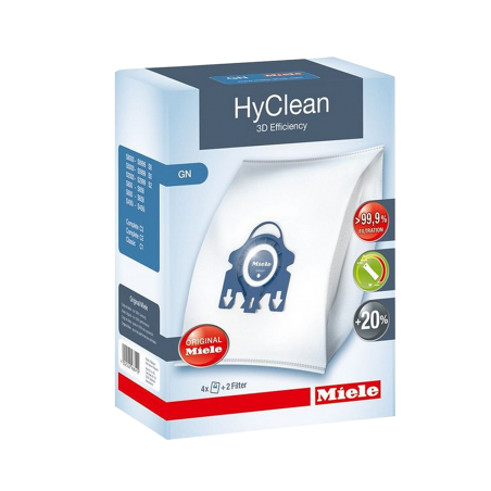 Sacs Aspirateur GN HyClean 3D (x4) + 2 filtres Hydroclean (9917730)